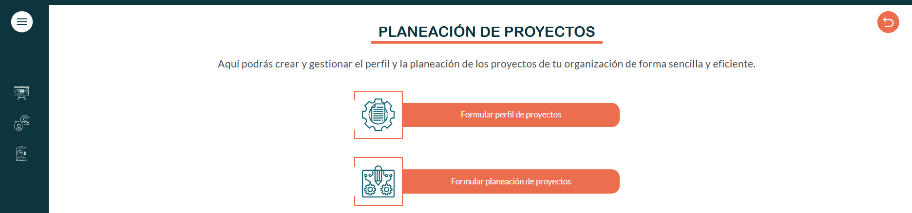 Formular perfil de proyectos